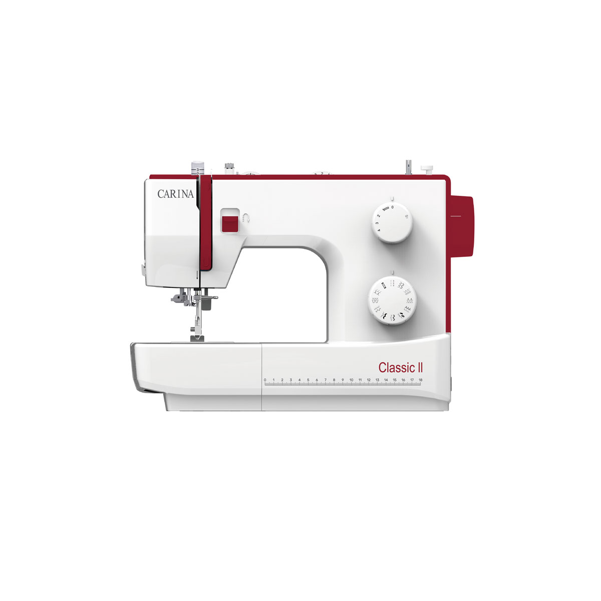 Canina Nähmaschine Classic II 23 Nutz- und Zierstichmuster umfangreiches Zubehör
