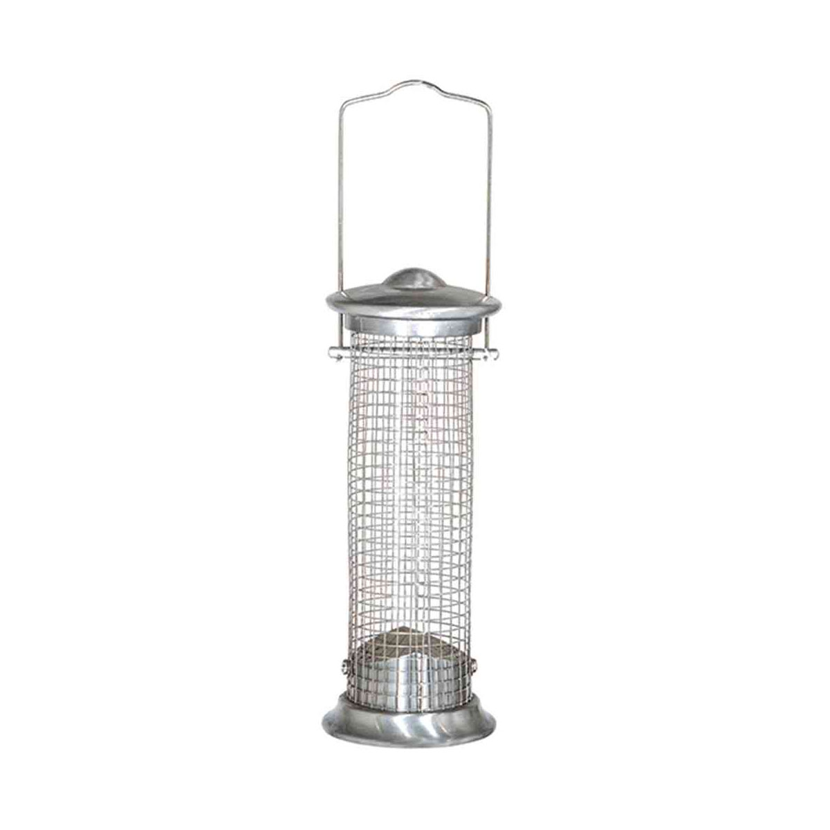 Siena Garden Vogelfuttersäule Aluminium Line für Nüsse 24 cm