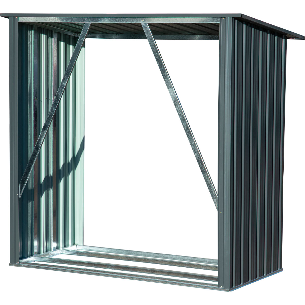 dobar XXL-Kaminholzregal Madera 163 x 154 x 83 cm grau Bild 6