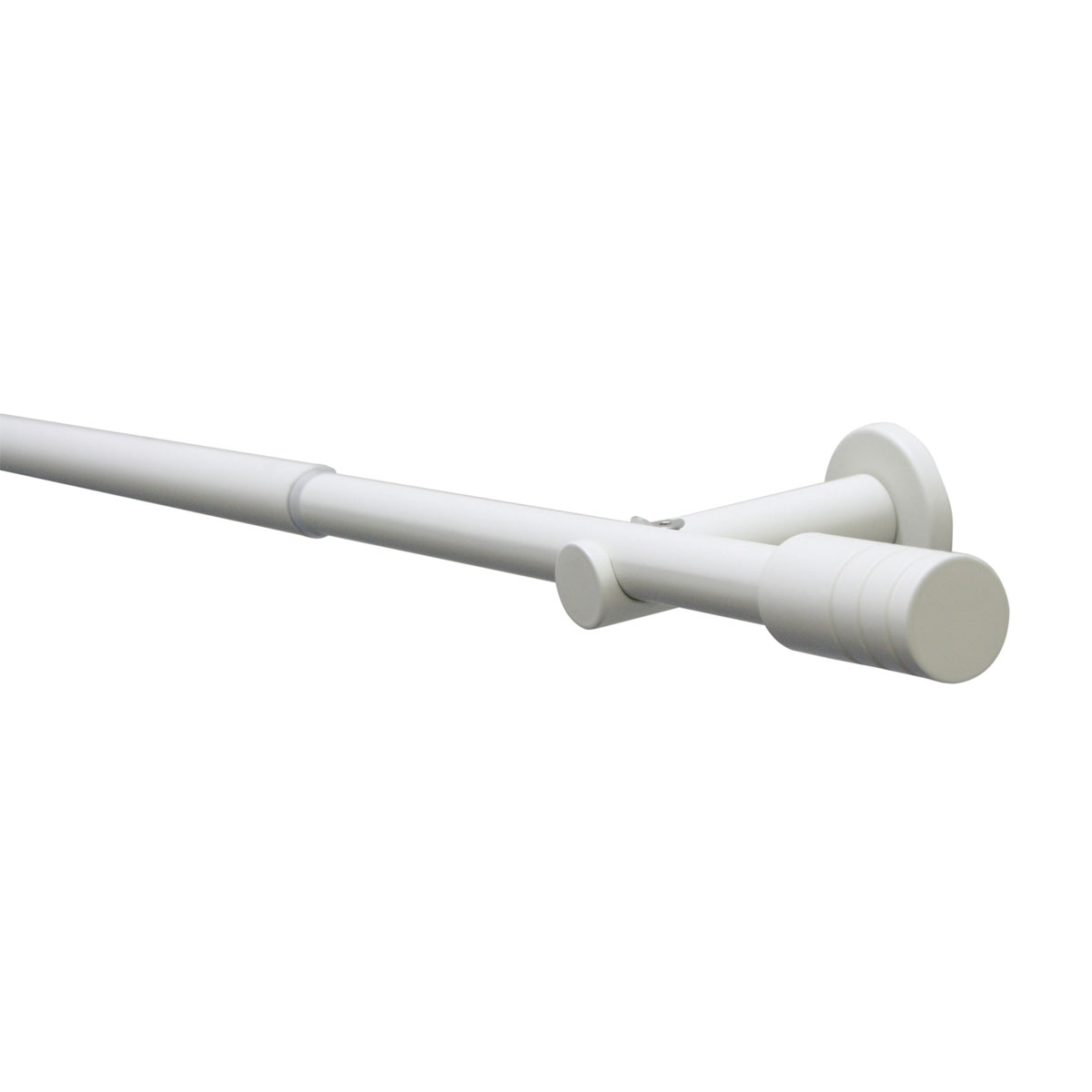 Gardinia Gardinenstange Elba Zylinder Durchmesser 1,9/1,6 x 190-340 cm ivory