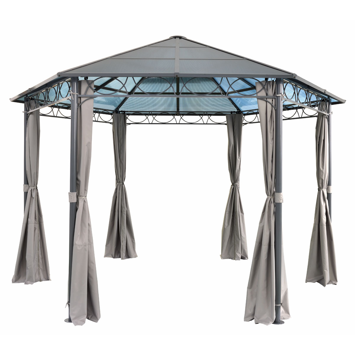 Haveson 6-Eck-Pavillon RÜGEN 200 x 210 x 200 cm Bild 1