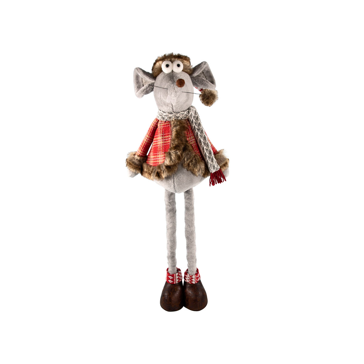 Maus mit Weihnachtsmütze 70-110 cm Teleskopierbar