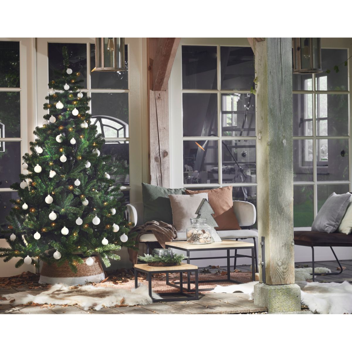 Weihnachtsbaum Charlton HxD155x91cm LEDgruen 100L Tips 340 Bild 4