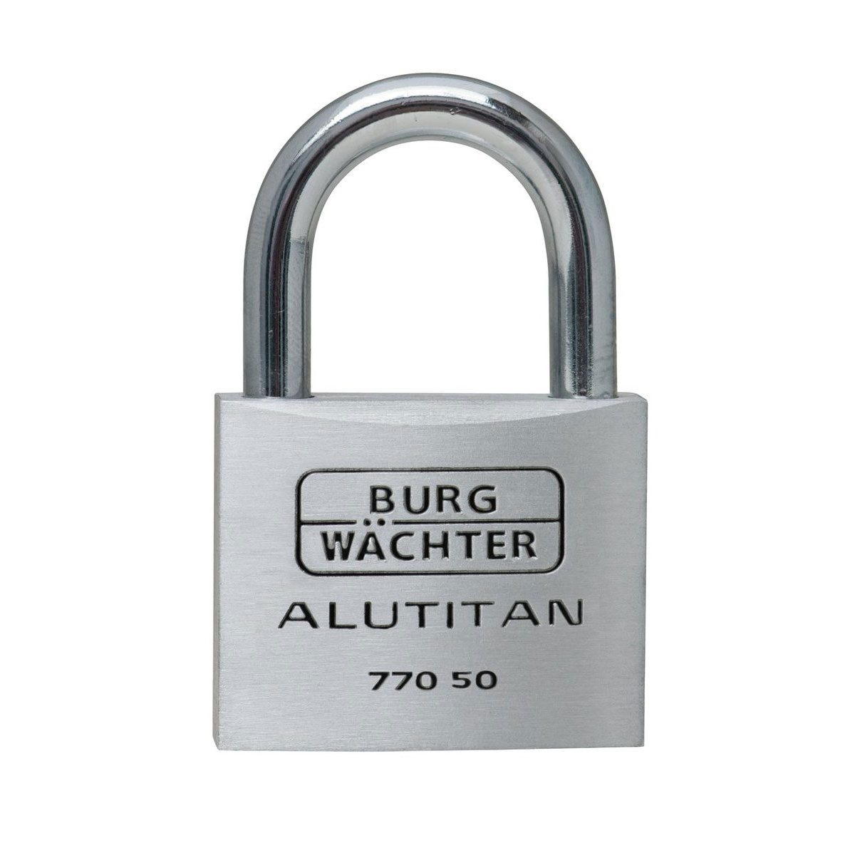 Burg Wächter Zylinder-Vorhängeschloss 770 79,4 50 x 79,4 x 17 mm aluminium