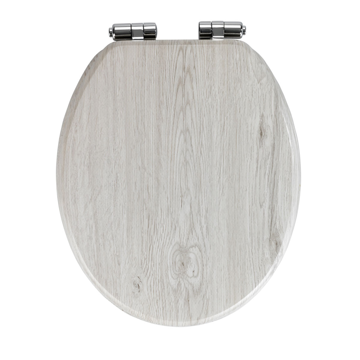 Wenko  WC-Sitz Eiche Grau mit Absenkautomatik