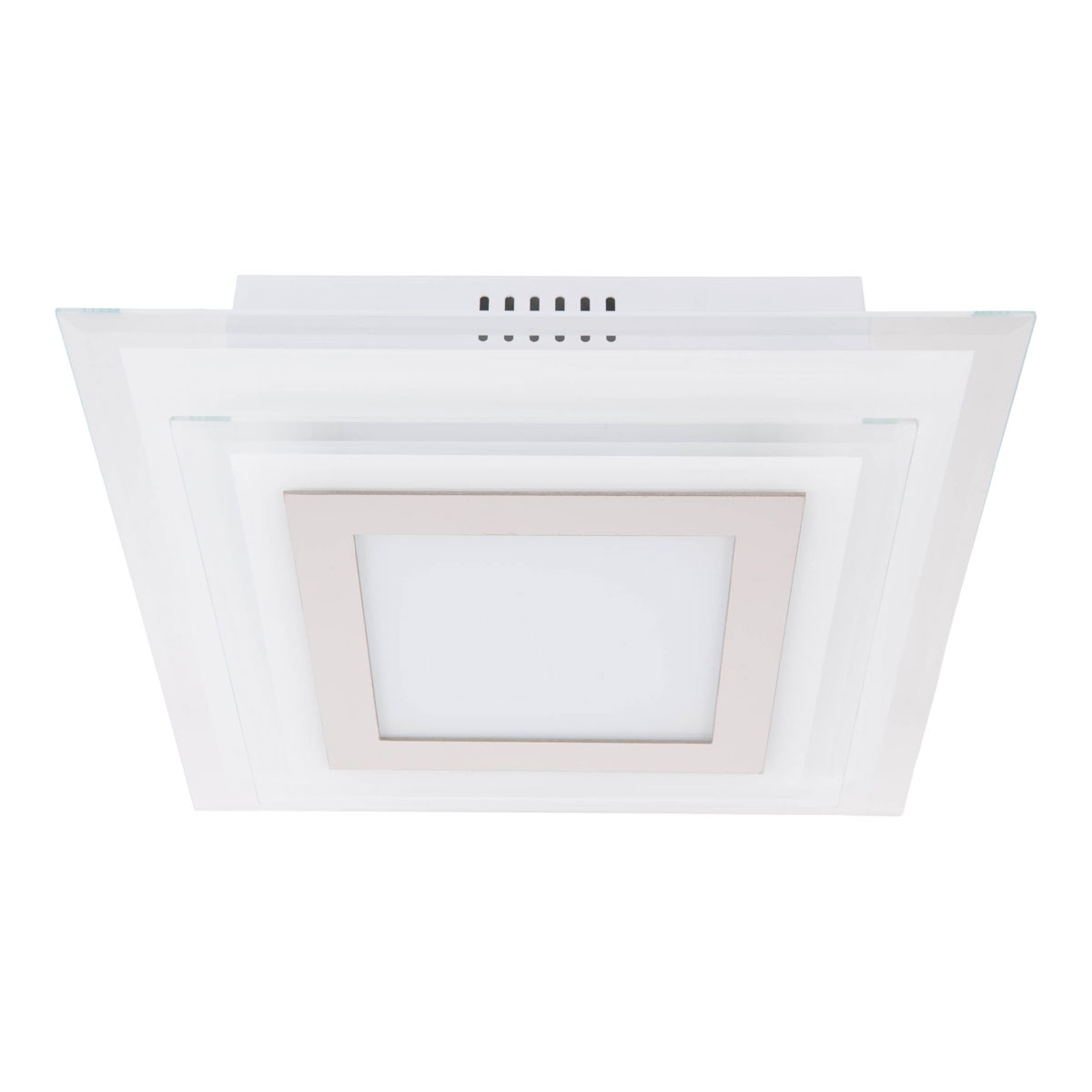 Naeve LED DL Lucca Metall/Glas silberLxBxH: 28x28x7,5cm Bild 8