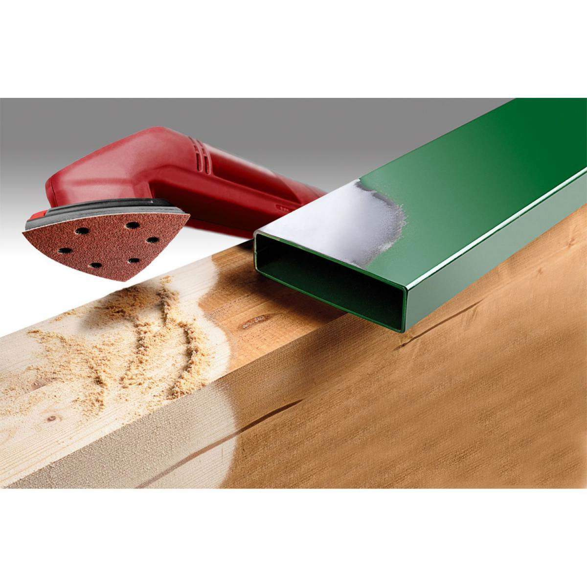 kwb  Schleifdreiecke Quick Stick Holz und Metall 93 mm Bild 3