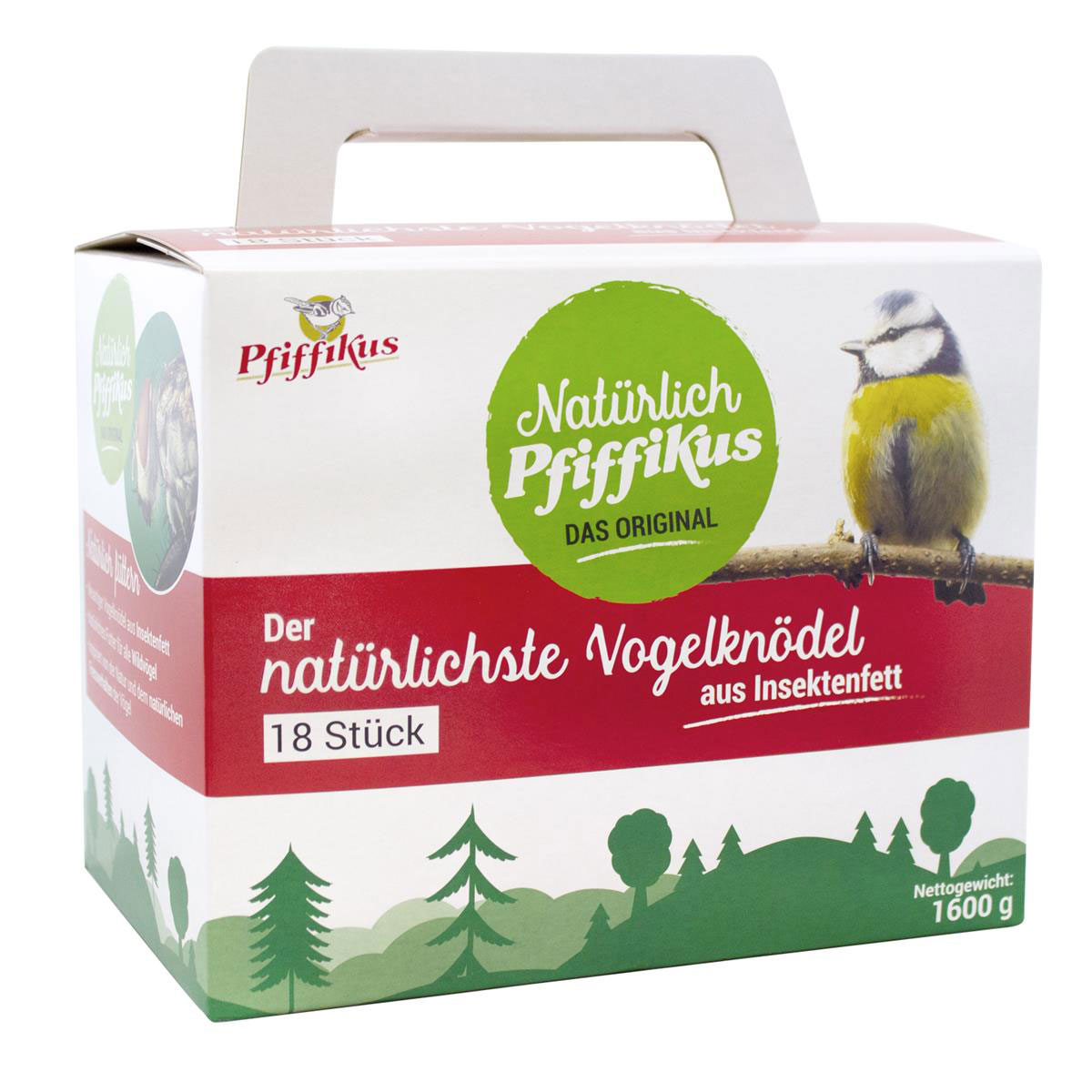 Pfiffikus Natürlich Vogelknödel 18er ohne Netz