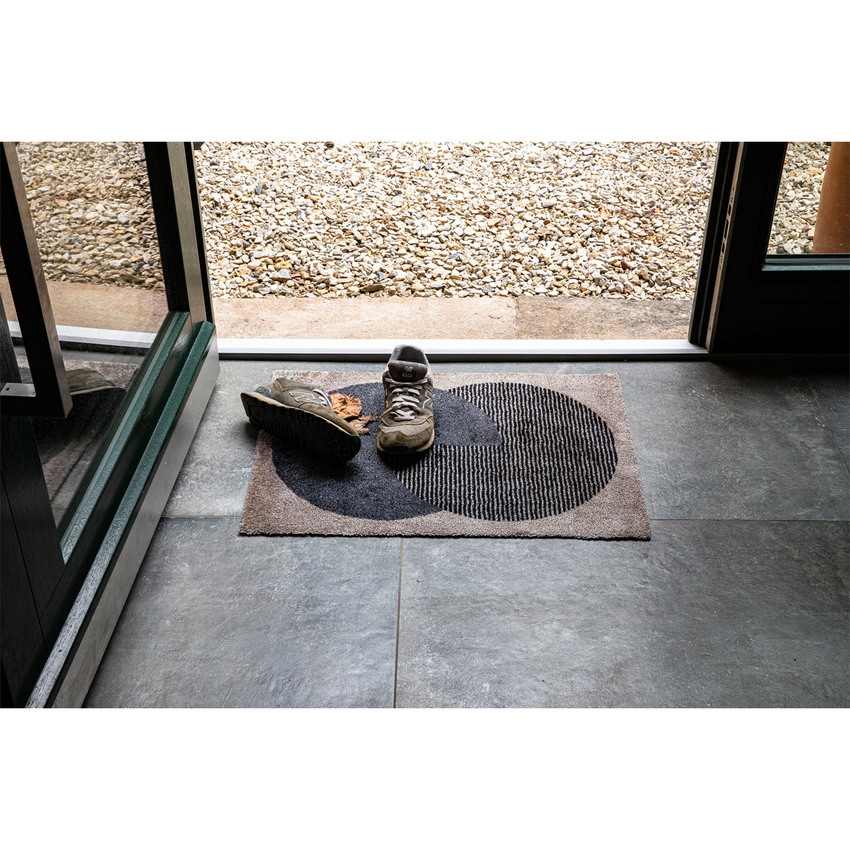Schöner Wohnen  Schmutzfangmatte Manhattan 67x100 cm Semi-Circle beige-anthrazit Bild 3