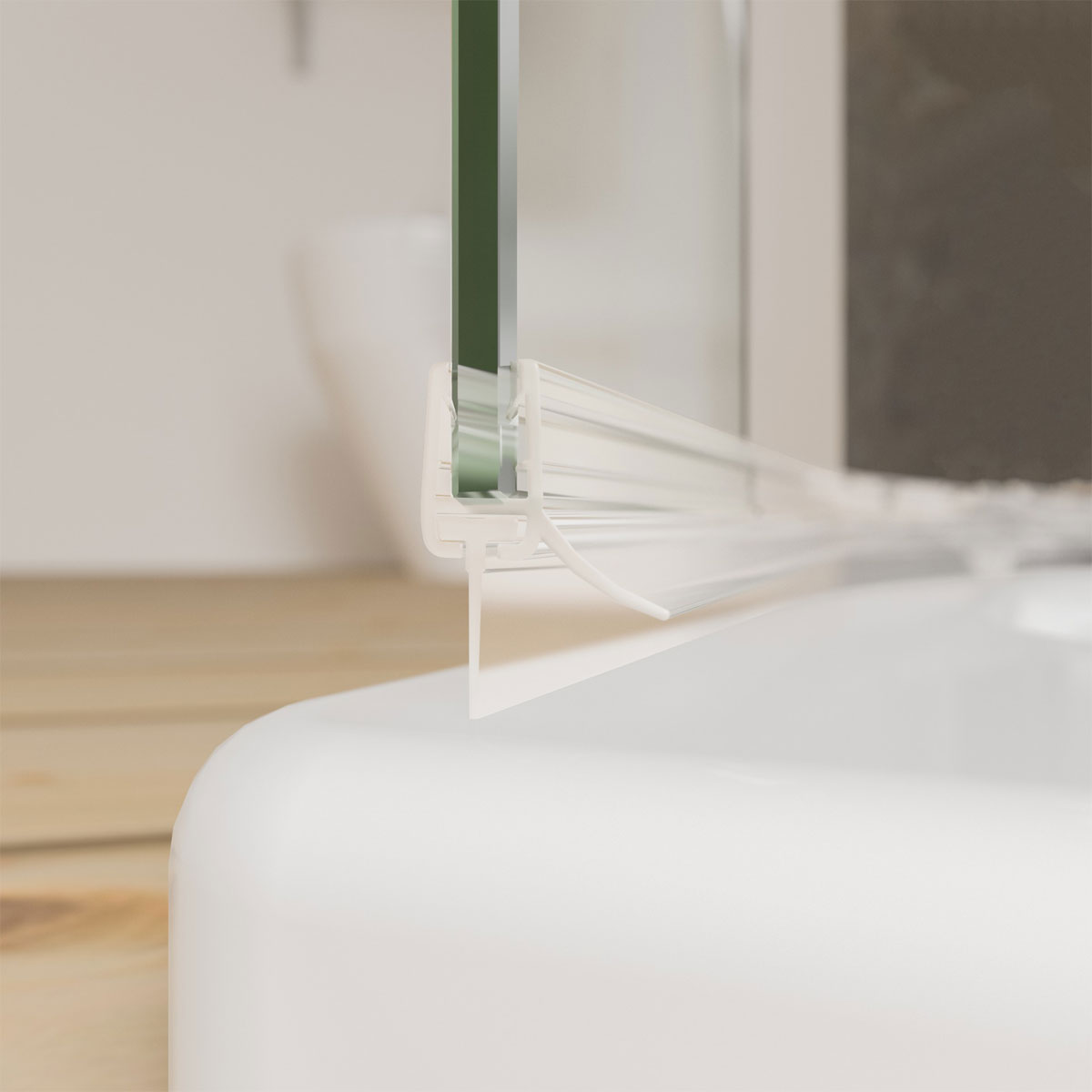 Schulte Wasserabweisprofil gebogen für Serie MasterClass und Garant