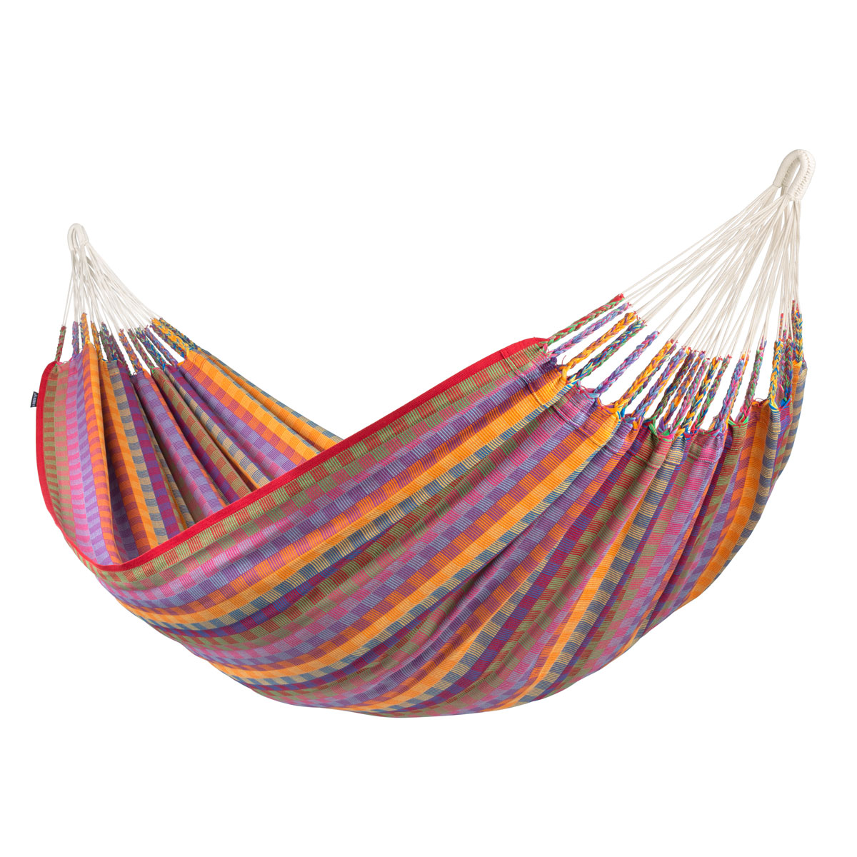 La Siesta Klassische Doppel-Hängematte Flora Zebra Bio-Baumwolle