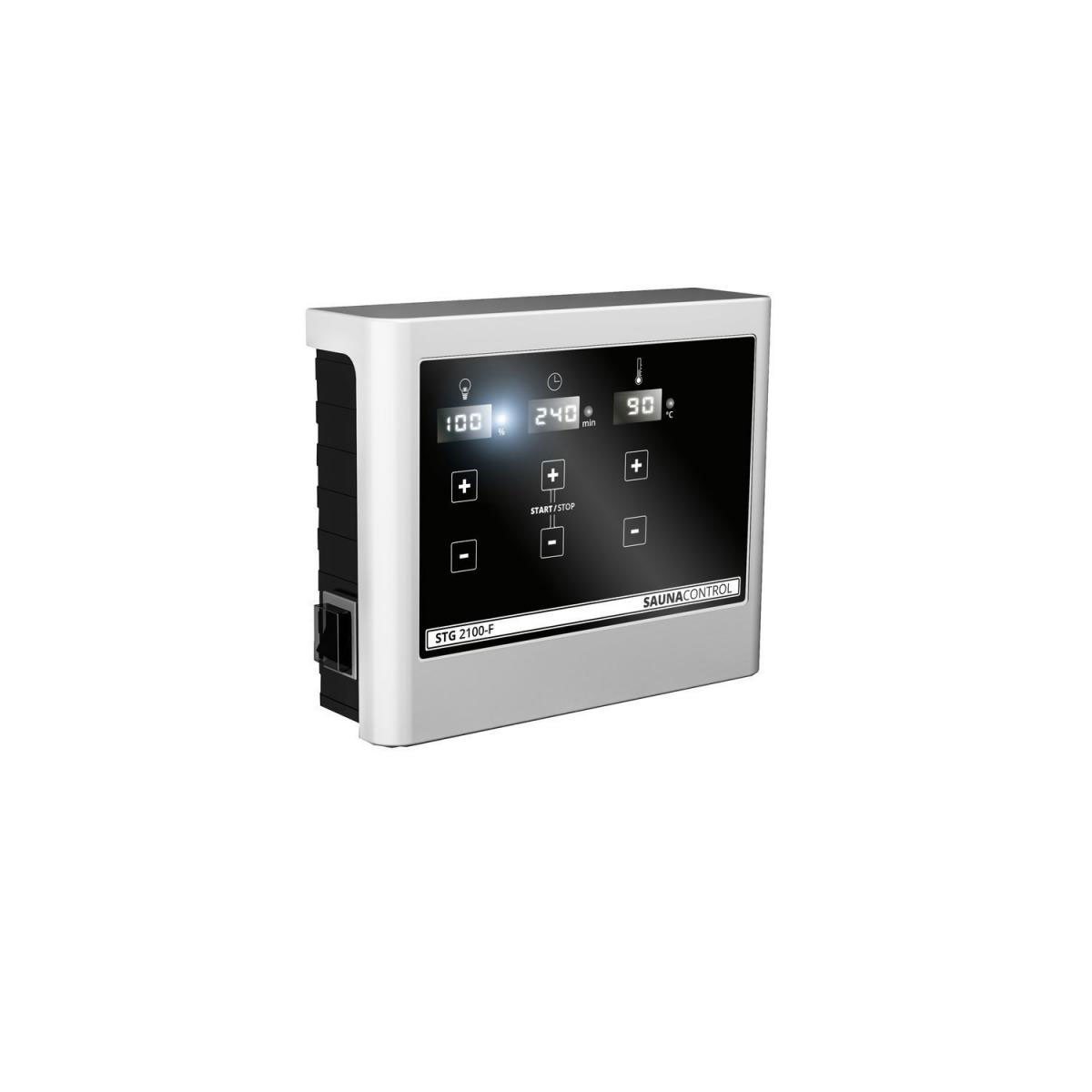 Karibu Sauna Malin Eckeinstieg 9 kW Ofen externe Strg kein Kranz Klarglas-Tür Bild 5