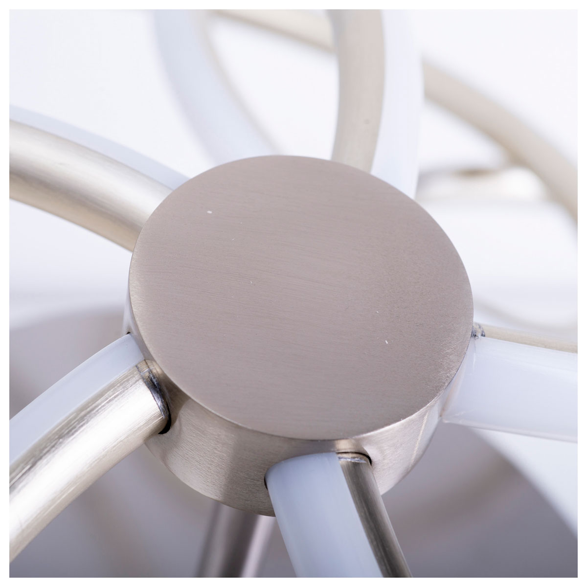 Naeve LED DL Rizado Metall/KSstahl-blank LxBxH: 57x57x20cm dimmbar Bild 9