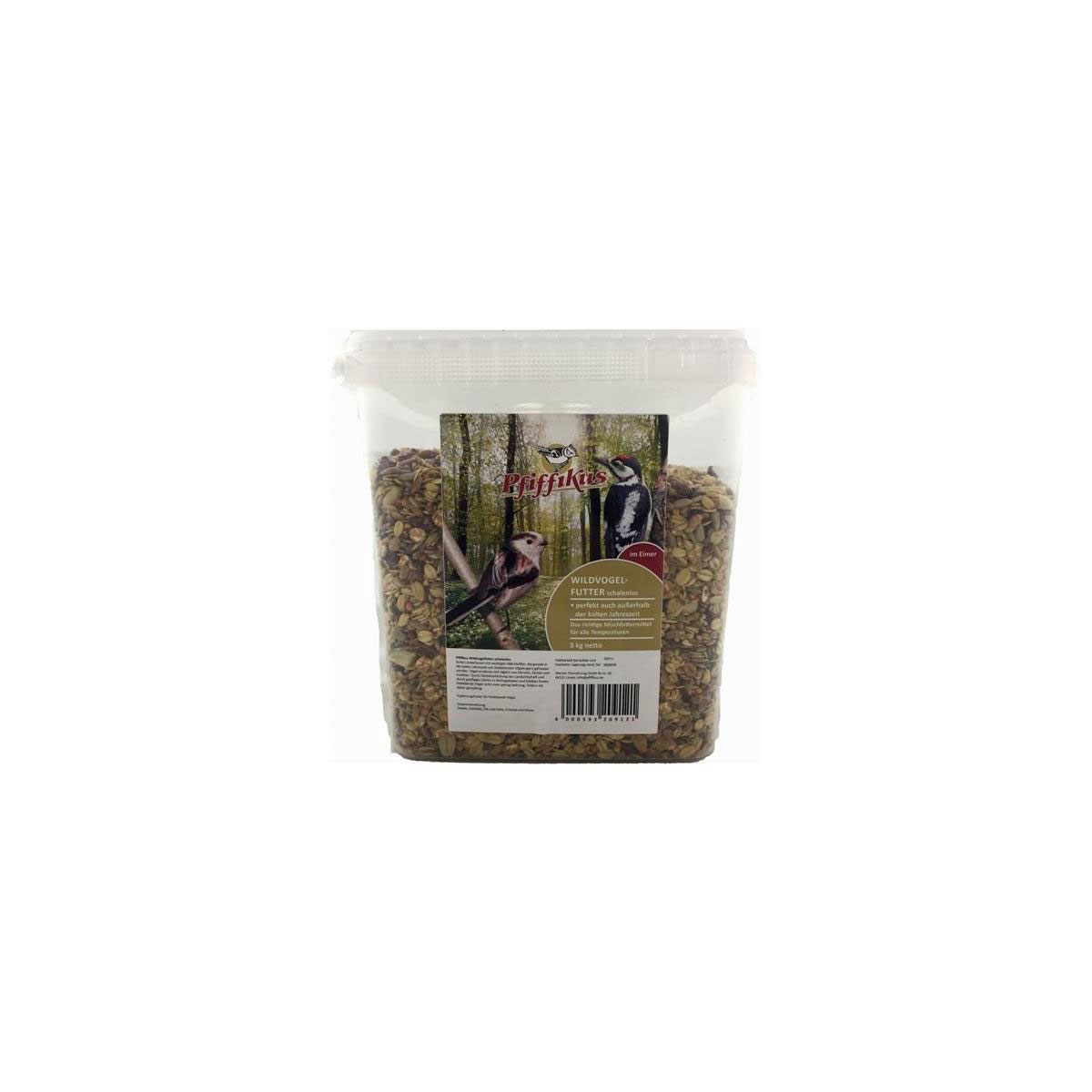 Pfiffikus Wildvogelfutter schalenlos 3 kg im Eimer