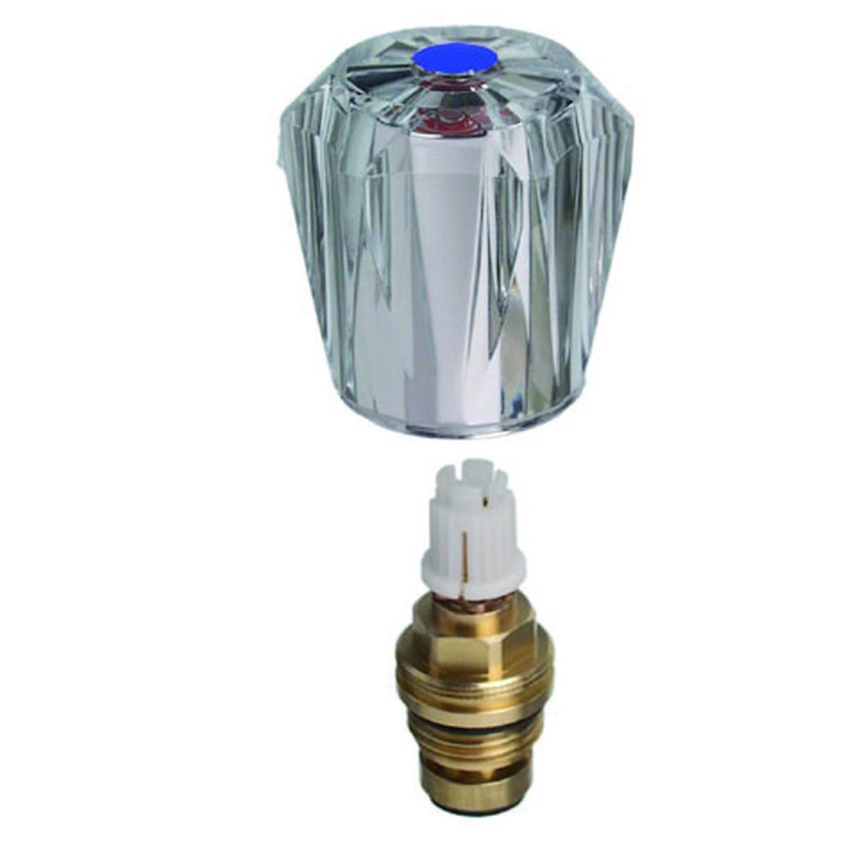 Ventiloberteil 1/2" uni blau