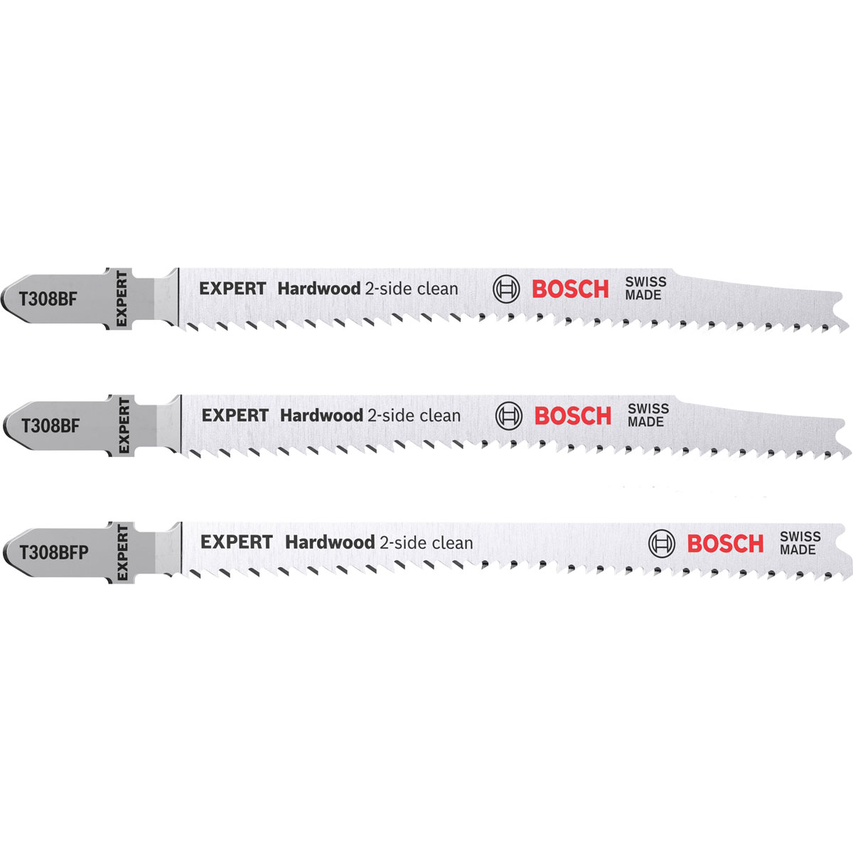 Bosch Professional Expert Hardwood 2-side clean Stichsägeblatt-Set 2- teilig T308BF/BFP