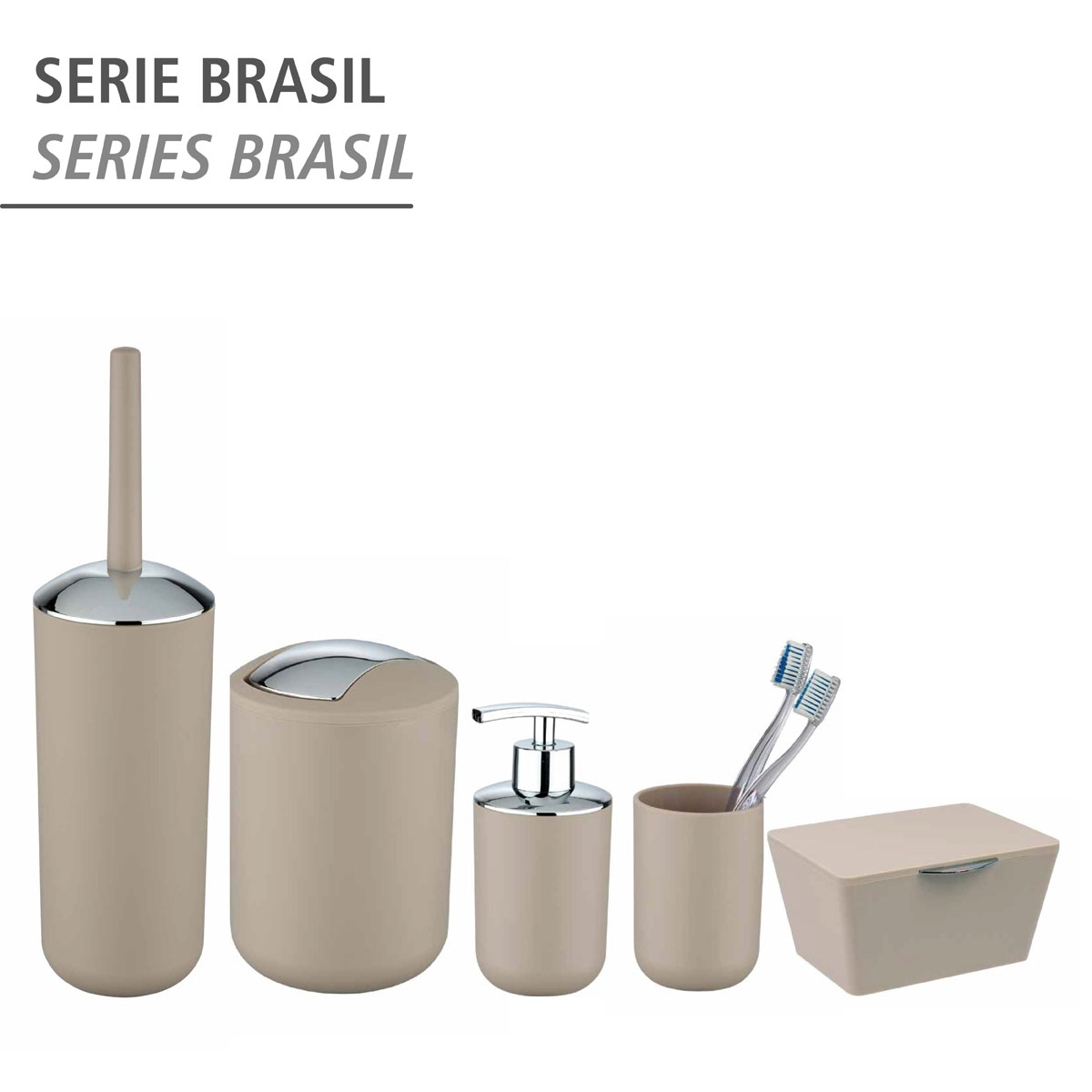 Wenko Seifenspender Brasil taupe 320 ml Bild 5
