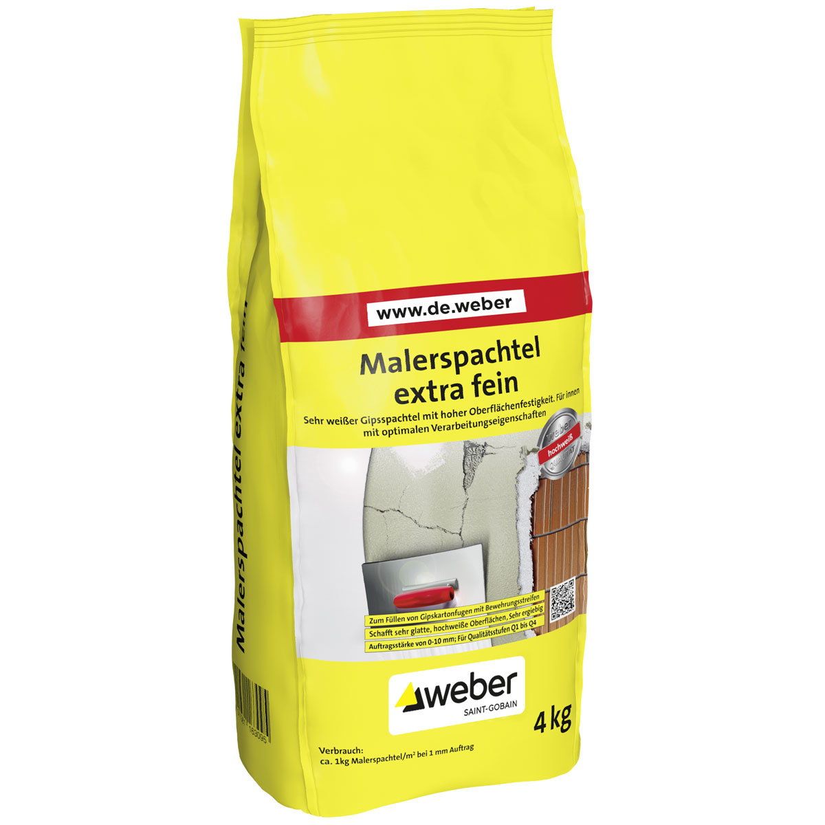 Weber  Malerspachtel extra fein 4 kg Weber  Malerspachtel extra fein 4 kg