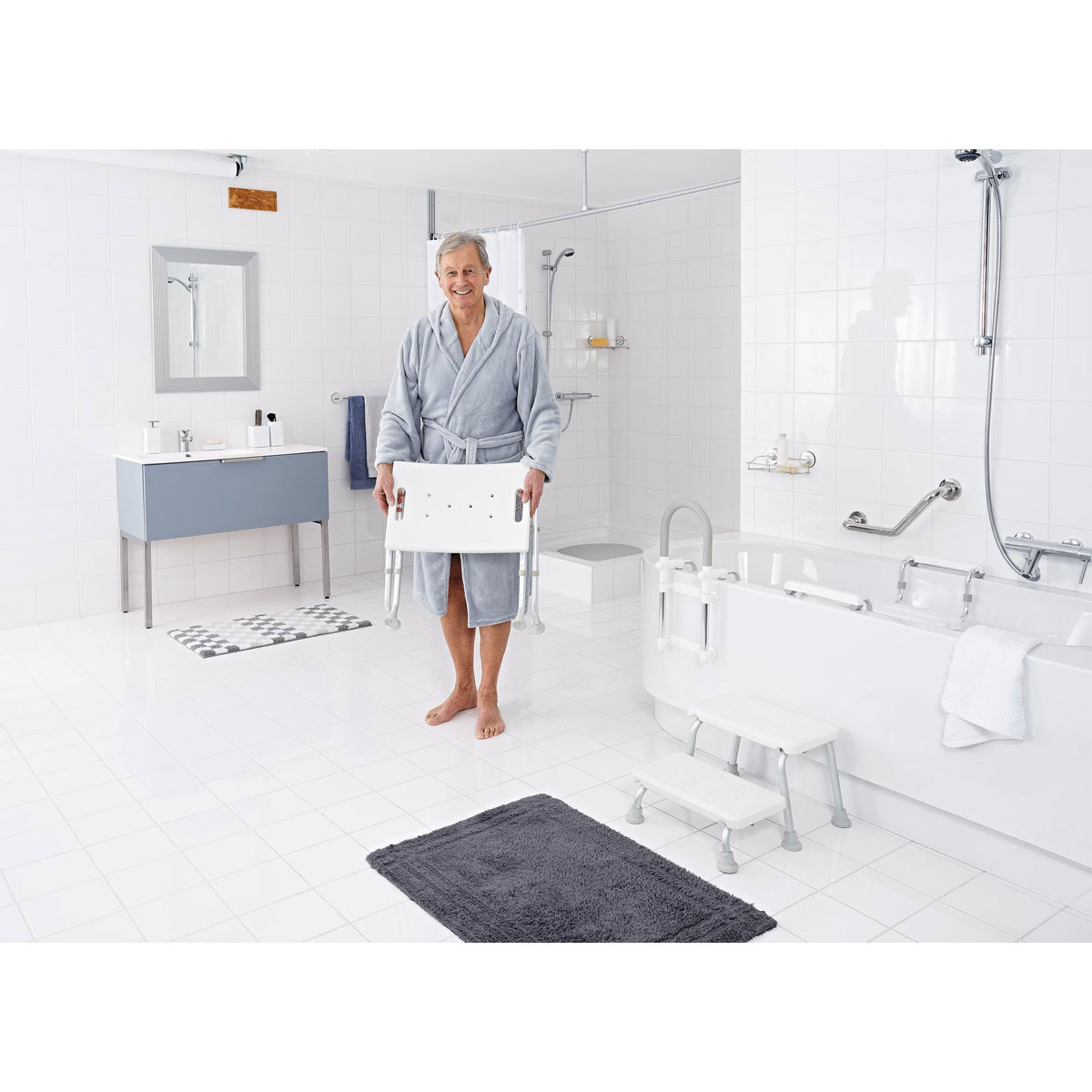 Ridder  Bad-Hocker klappbar höhenverstellbar Bild 5