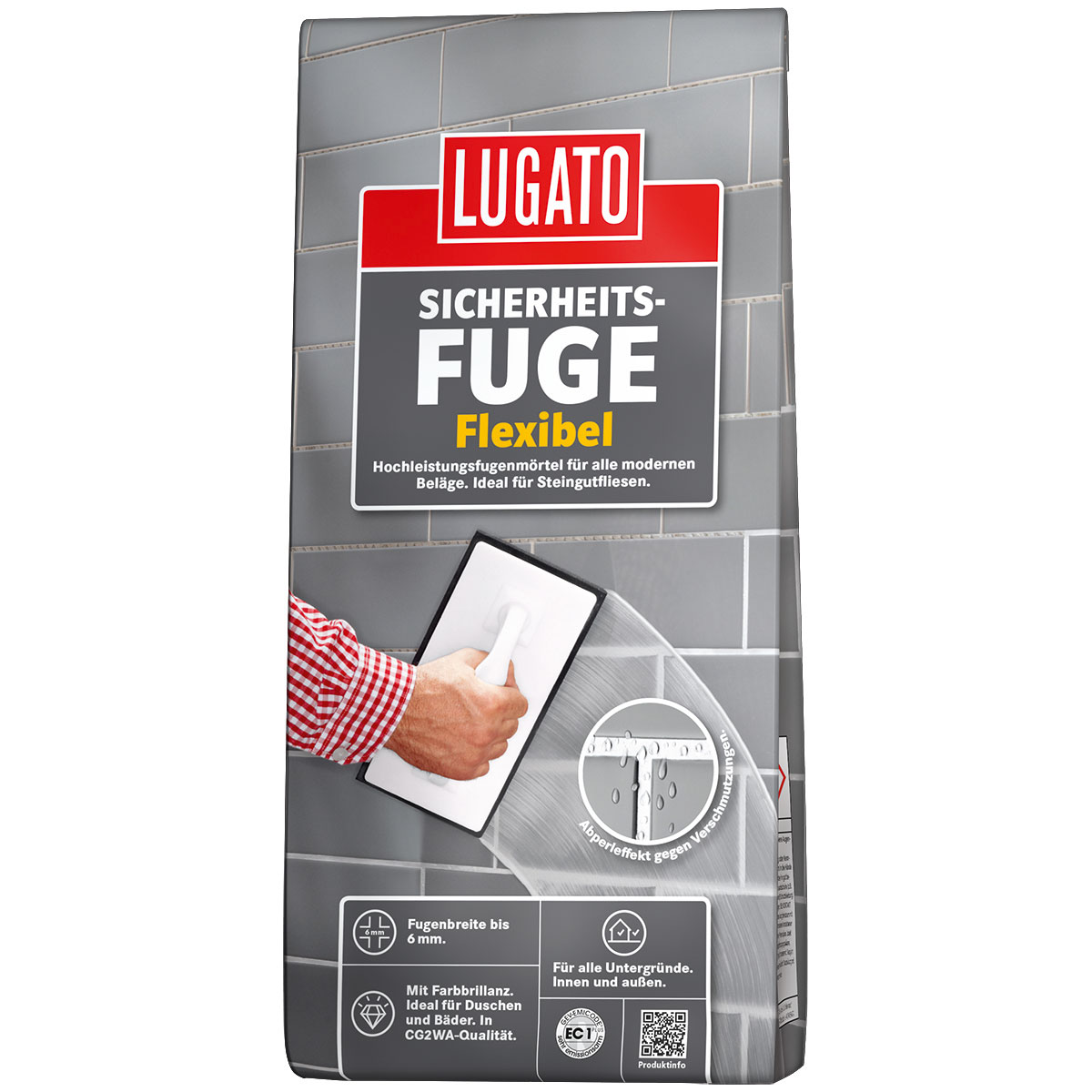 Lugato Sicherheitsfuge flexibel schwarz 5 kg