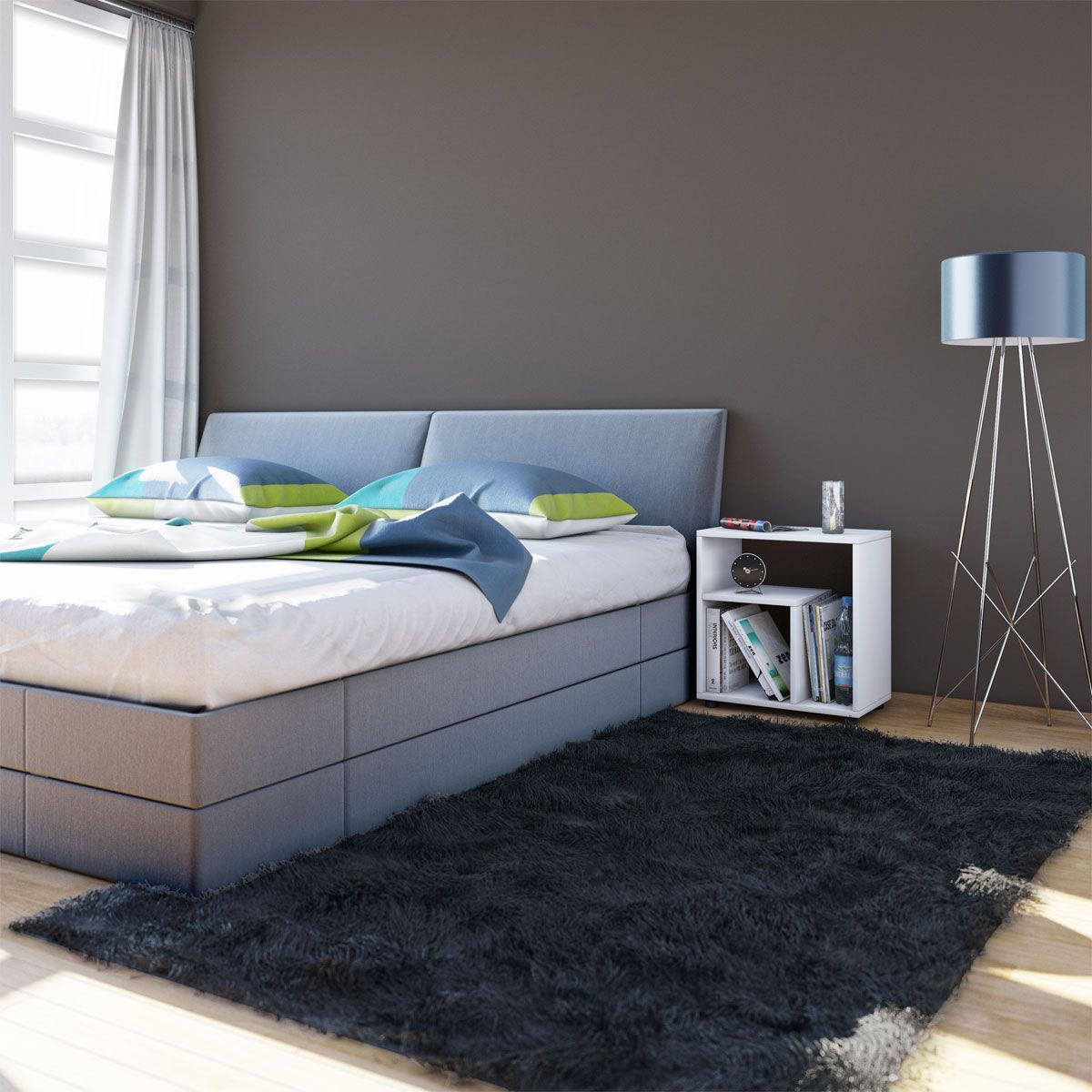 Beistelltisch Zeito weiß/grün Bild 4