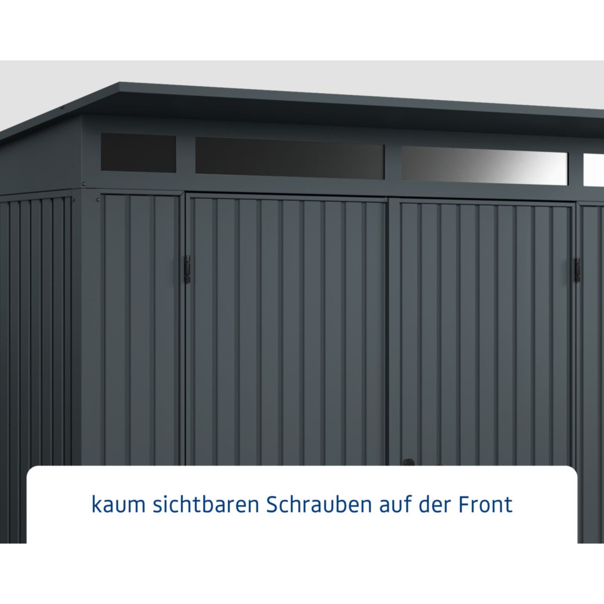 EcoStar  Gerätehaus Trend-PTyp 2RAL7016 2 flg Bild 4