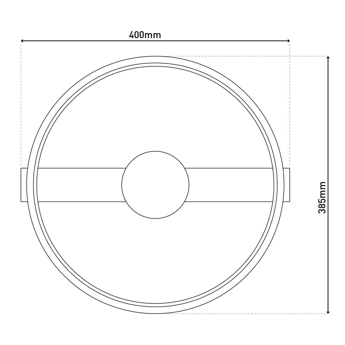 Naeve LED DL Cimo Metall/KS schwarzLxBxH 40x38,5x8cm dimmbar Bild 12