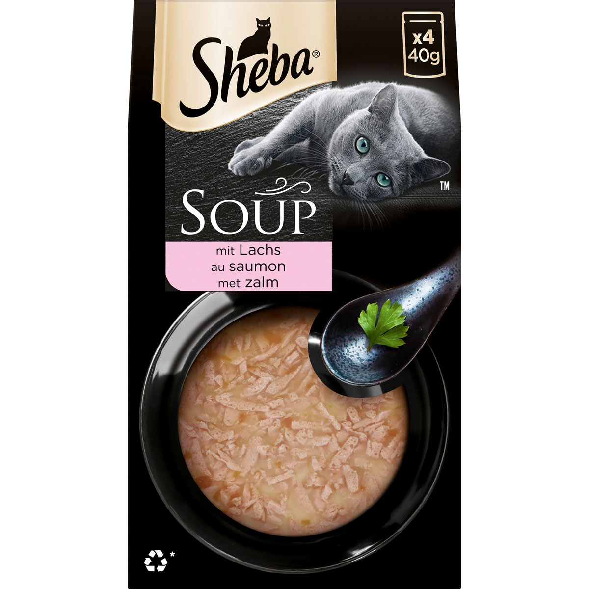 Sheba Katzensuppe mit Lachs 4 x 40 g Bild 1
