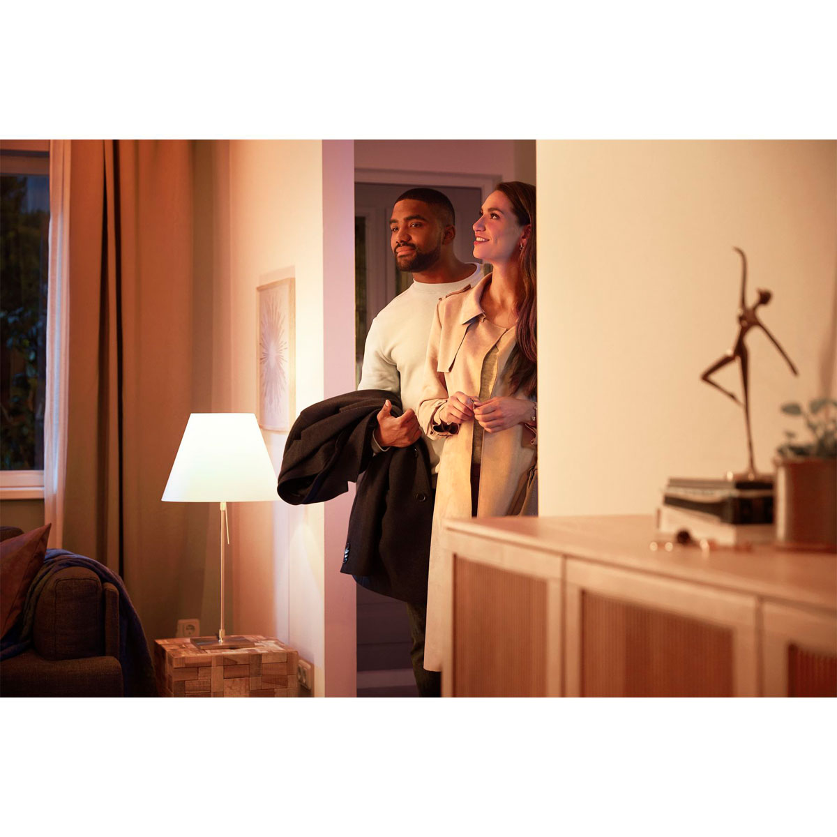Philips Hue LED-Leuchtmittel-Set rund 10W 2-teilig Bild 4