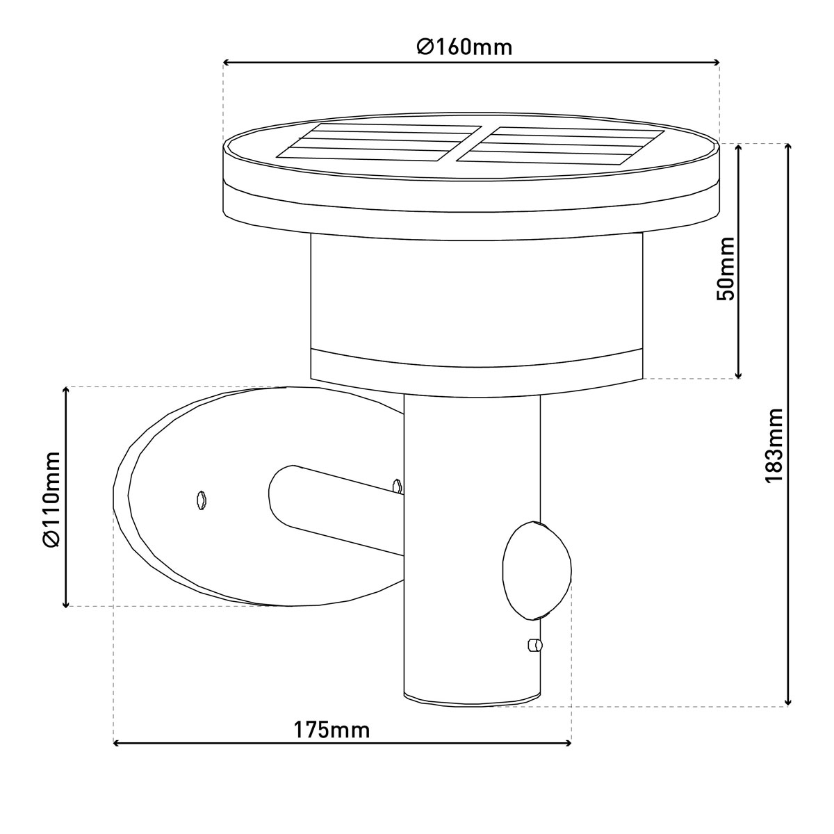 näve  LED-Solar Außenwandleuchte Nora Bild 10