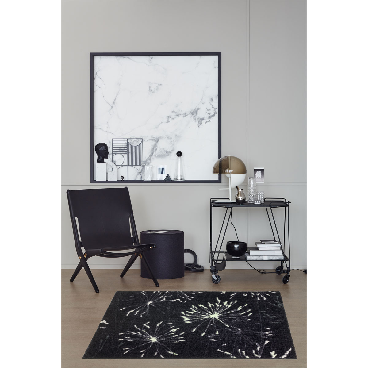 Schöner Wohnen  Schmutzfangmatte „Manhattan“, Pusteblume/anthrazit-grau, 67x100 cm Bild 3