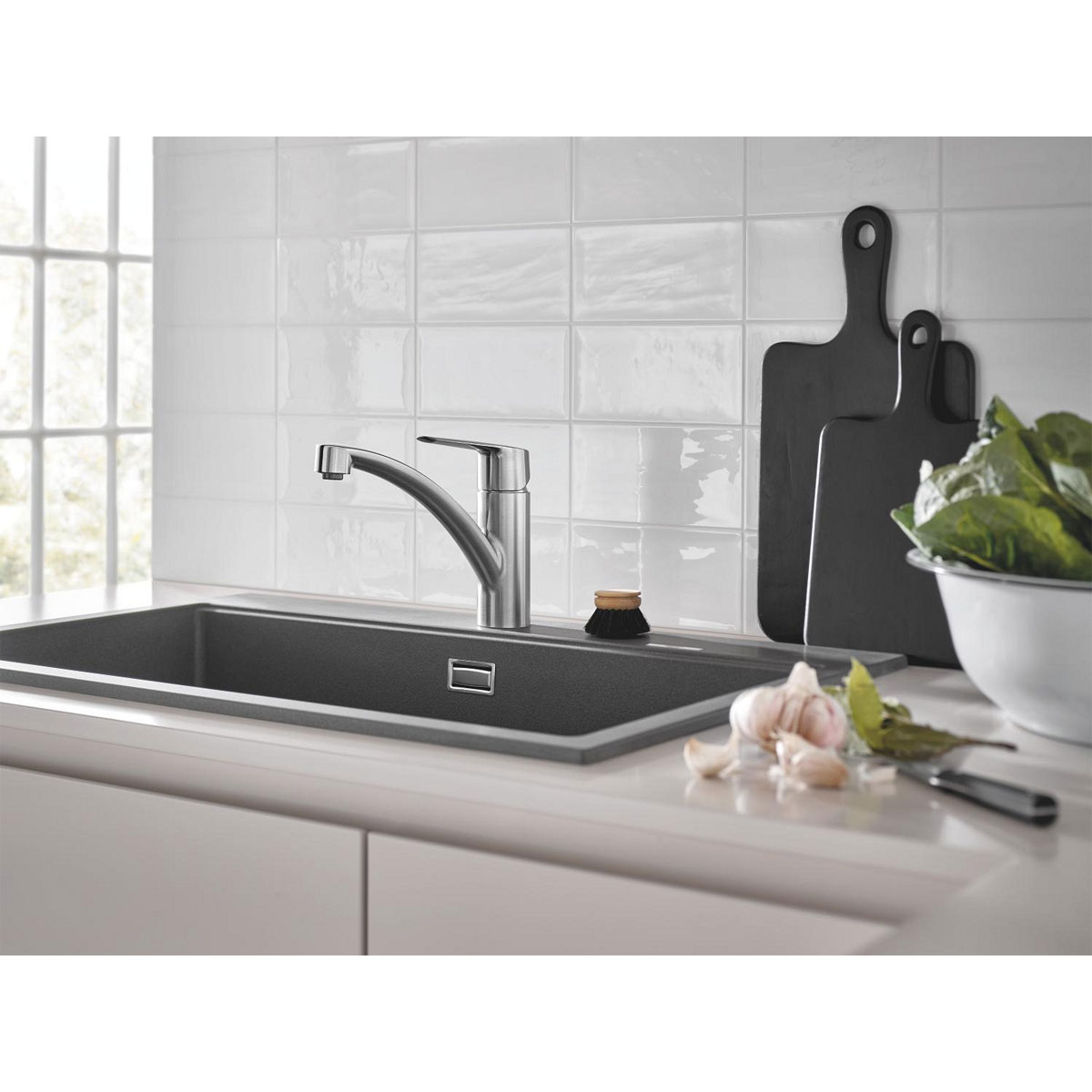 Grohe Start – Küchenarmatur mit niedrigem Auslauf – SuperSteel Bild 6