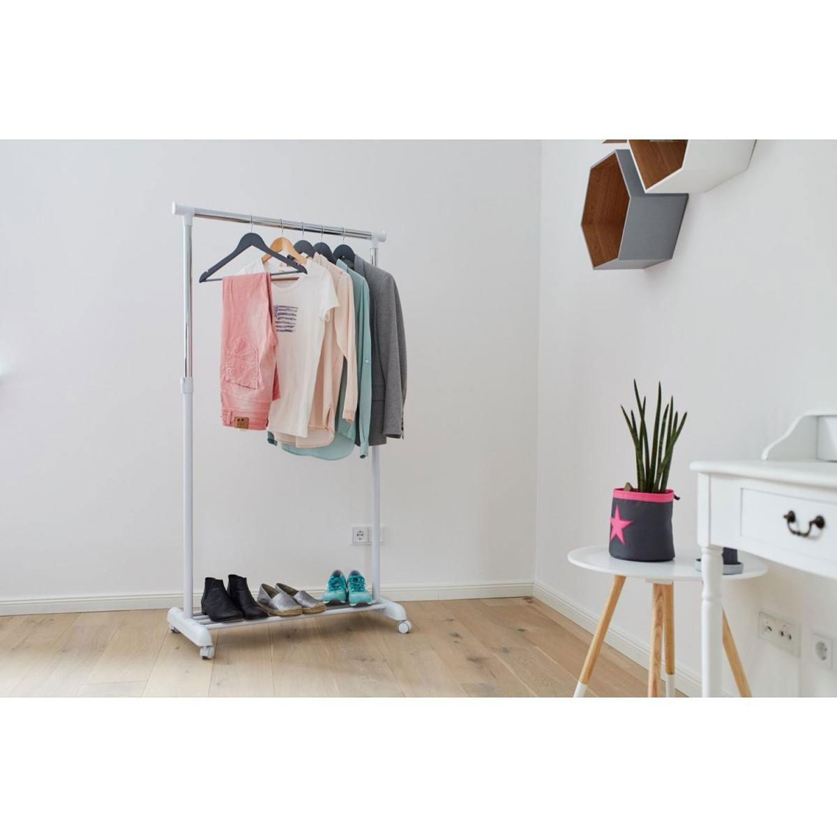 Roll-Kleiderständer 84 x 44 x 101-165 cm Bild 4