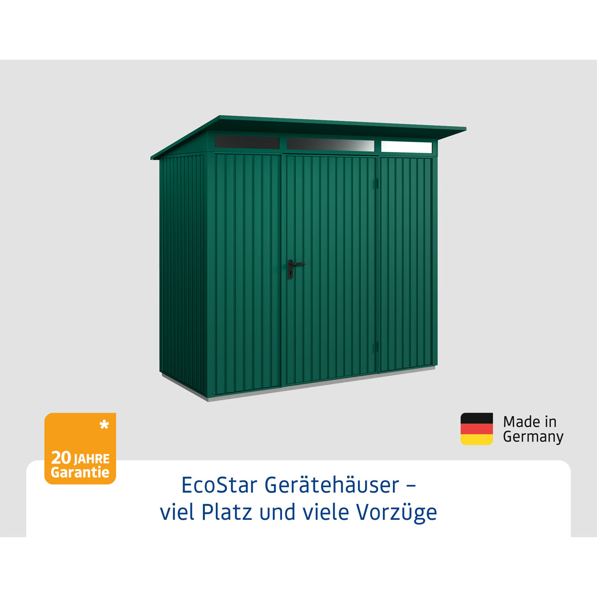 EcoStar  Gerätehaus Trend-PTyp 1RAL6005 1 flg Bild 2