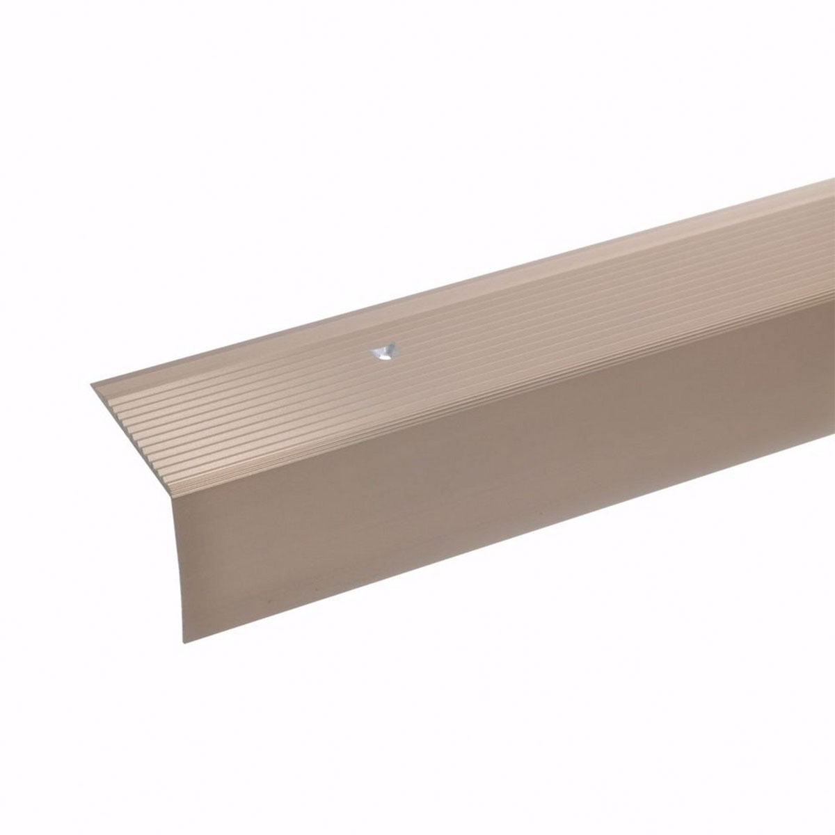 Acerto Alu Treppenwinkel-Profil 135 cm, 42x50 mm, bronze hell
