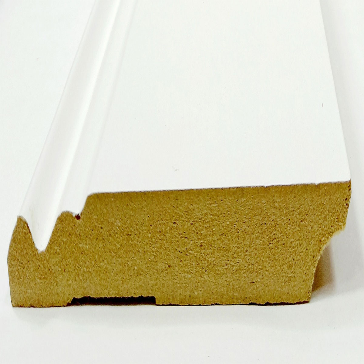 Sockelleiste Hamburger Profil weiß 250 x 9,6 x 1,6 cm