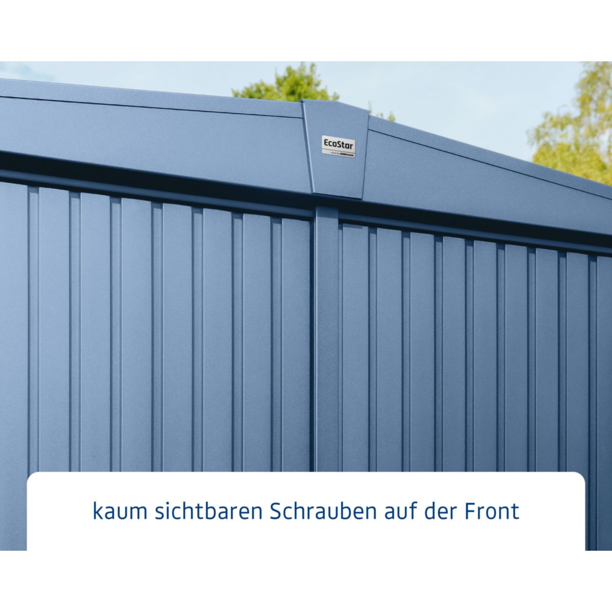 EcoStar  Gerätehaus Trend-STyp 2RAL5014 1 flg Bild 4