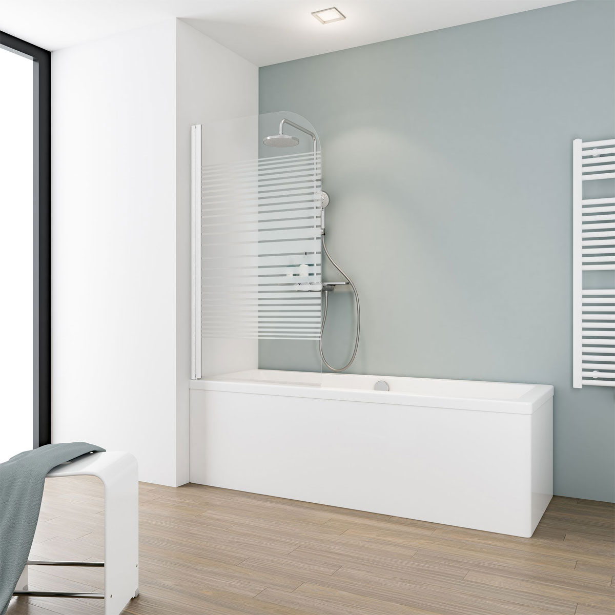 Schulte Badewannenfaltwand ExpressPlus 1 teilig 80 x 140 cm