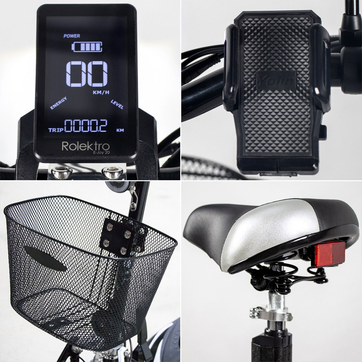 Rolektro E-Scooter „E-Joy 20 “, Schwarz Bild 5