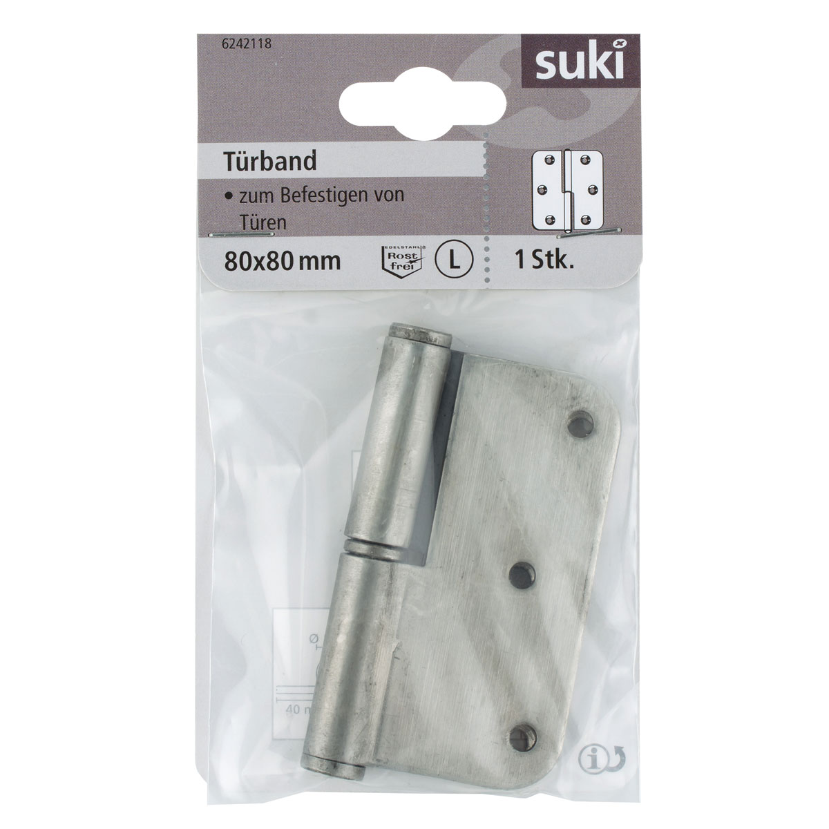 Suki Türband für links Edelstahl