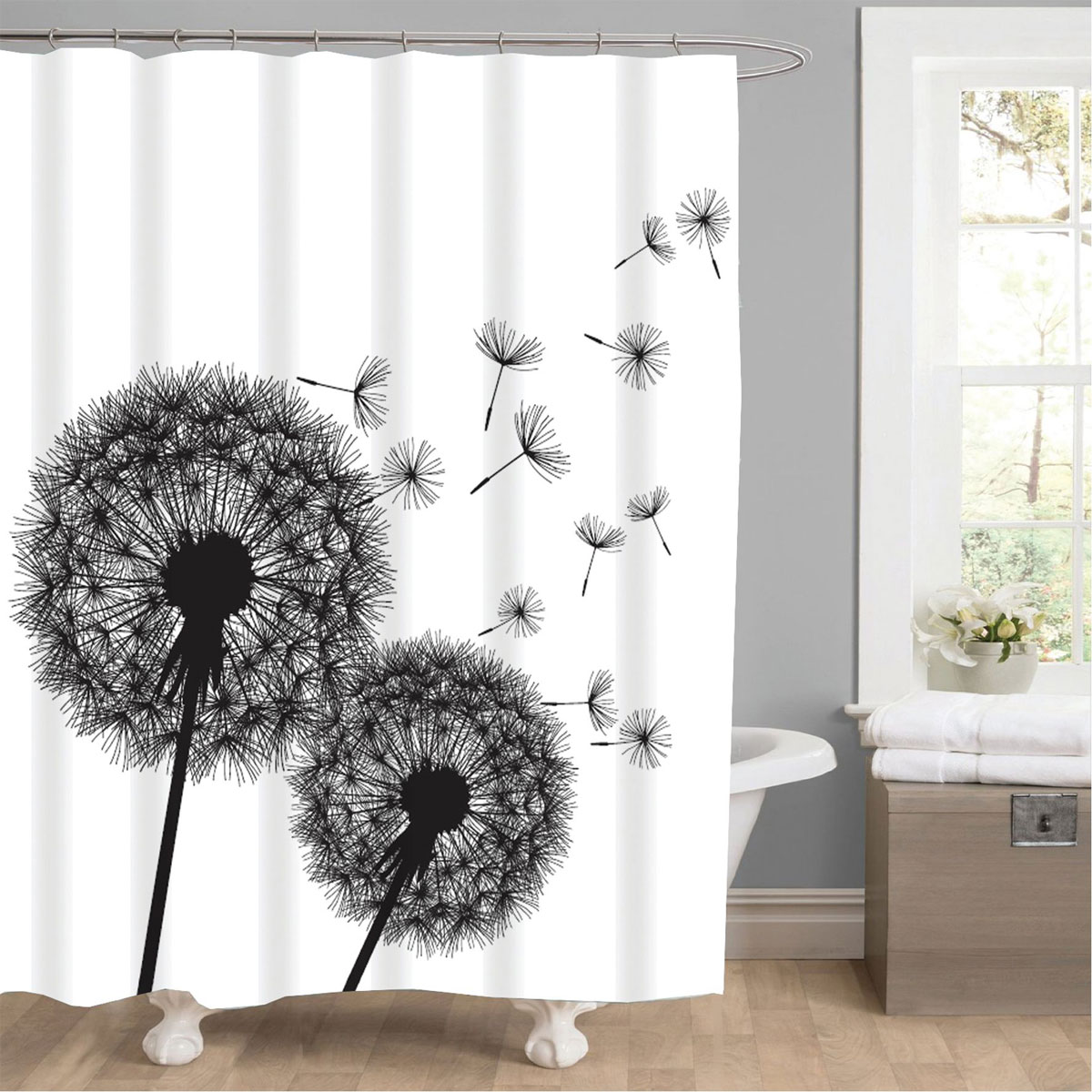 Valblue Duschvorhang Pusteblume Textil