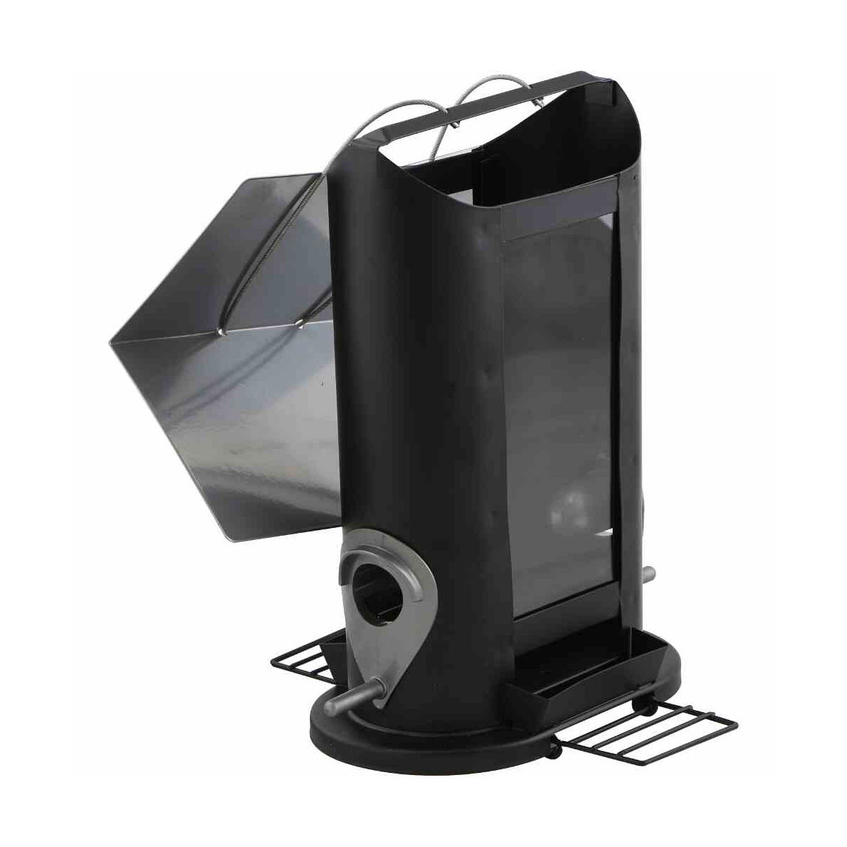 Siena Garden Vogelfutterhaus Black Line für Mischfutter 24,5 cm