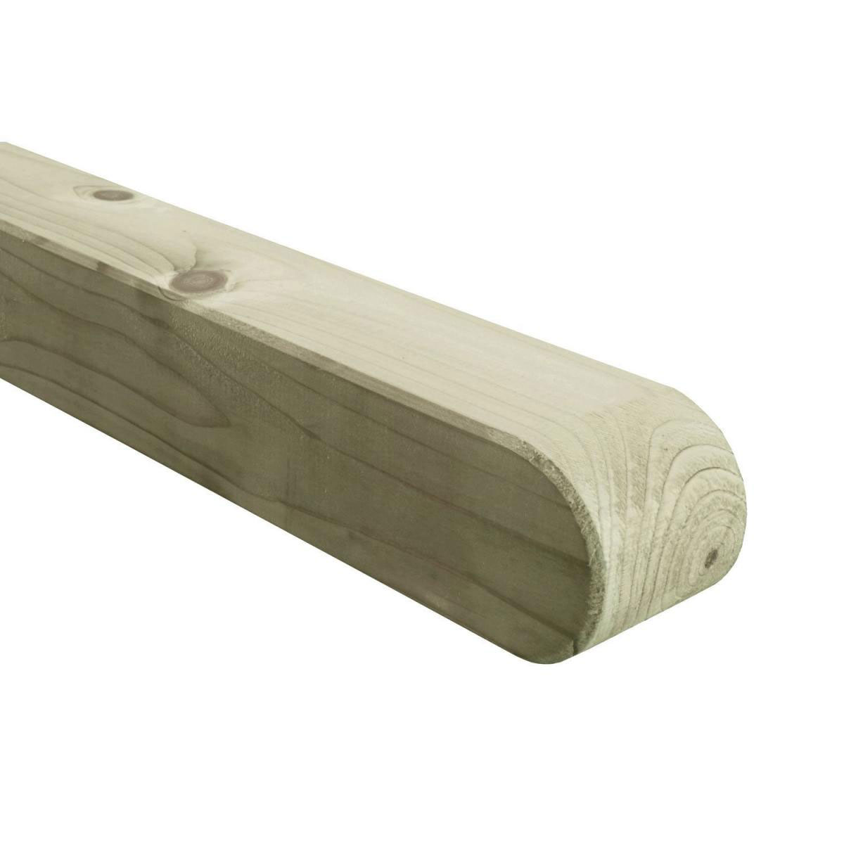 Pfosten 9 x 9 x 190 cm mit Rundkopf