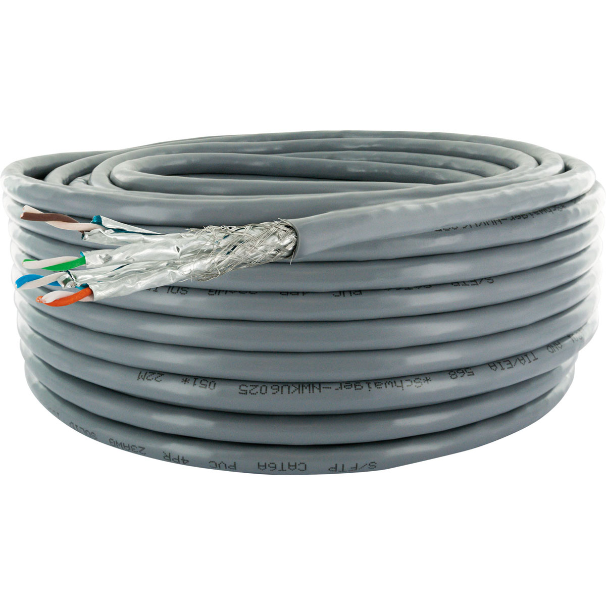 Schwaiger Netzwerkkabel CAT6a 500Mhz 10Gbit/s 25m grau Schwaiger Netzwerkkabel CAT6a 500Mhz 10Gbit/s 25m grau