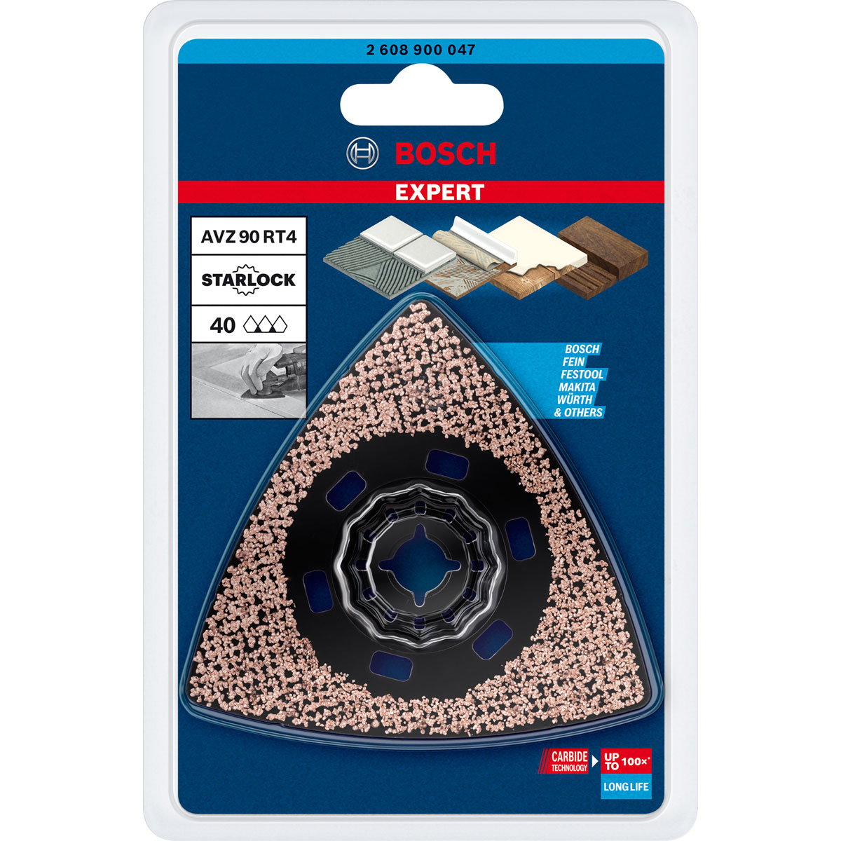 Bosch Professional  Expert Sanding Plate AVZ 90 RT4 Blatt für Multifunktionswerkzeuge 90 mm Bild 2
