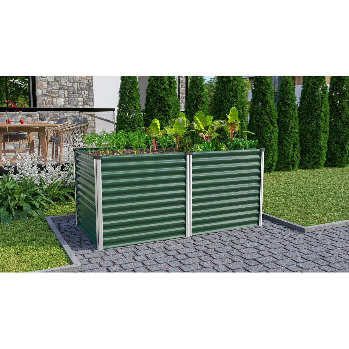 Vitavia  Hochbeet Meta seegras/alu