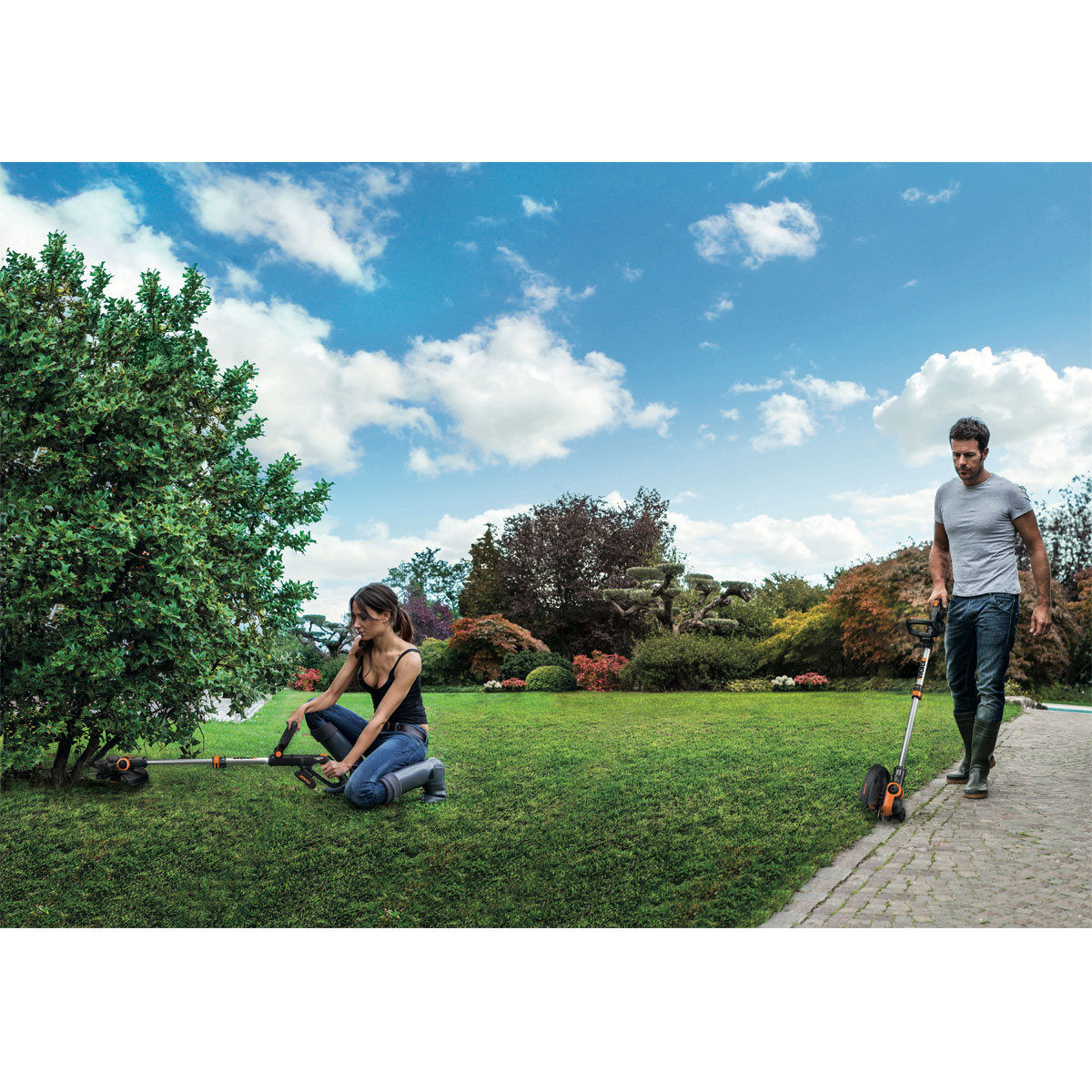 Worx Akku-Rasentrimmer-Set WG163E 6-teilig Bild 4