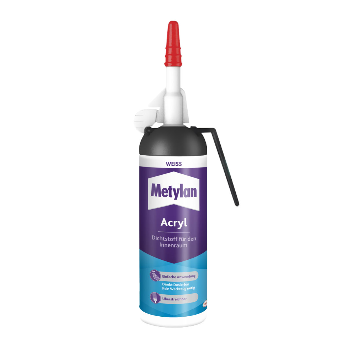 Metylan Dichtmasse Wand und Decke Acryl weiß 6 x 100 ml