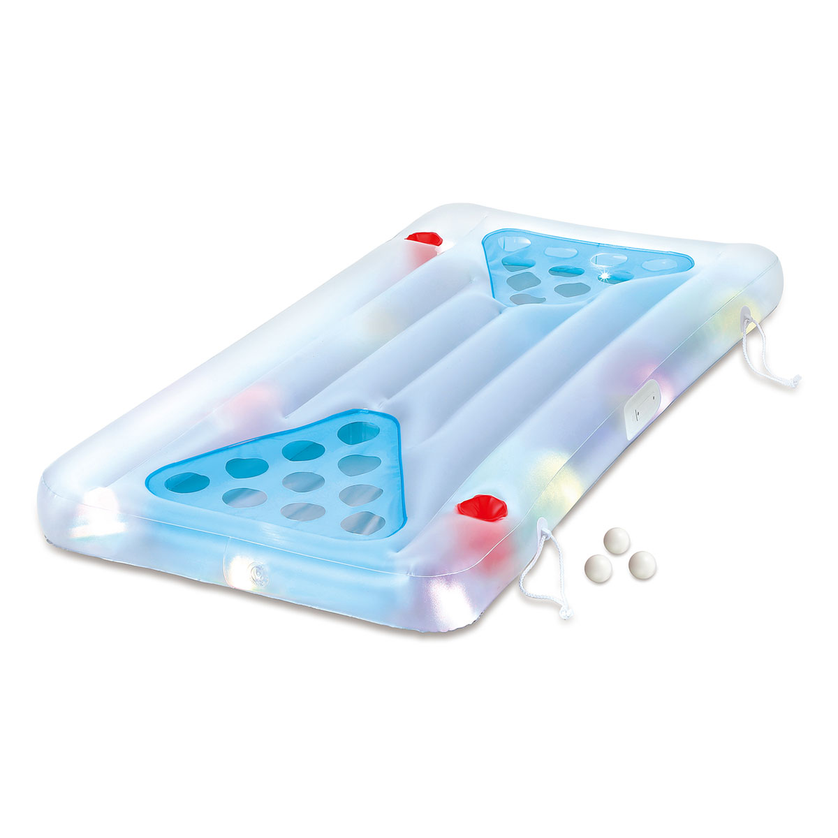 Summer Waves Wasserspielzeug Bierpong Luftmatratze Aqua Glow 160x84x19cm Bild 2