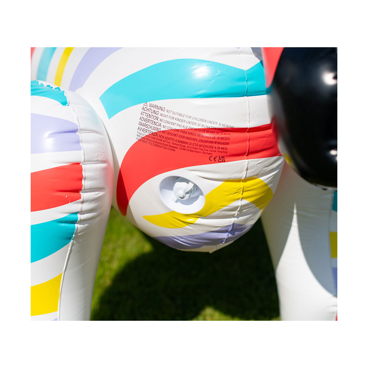 Summer Waves Wasserspielzeug Sprinkler Zebra 157x94x157cm Bunt Bild 5